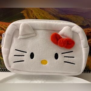 Sanrio Hello Kitty Plush Cosmetic Case or Pencil Pouch NEW!